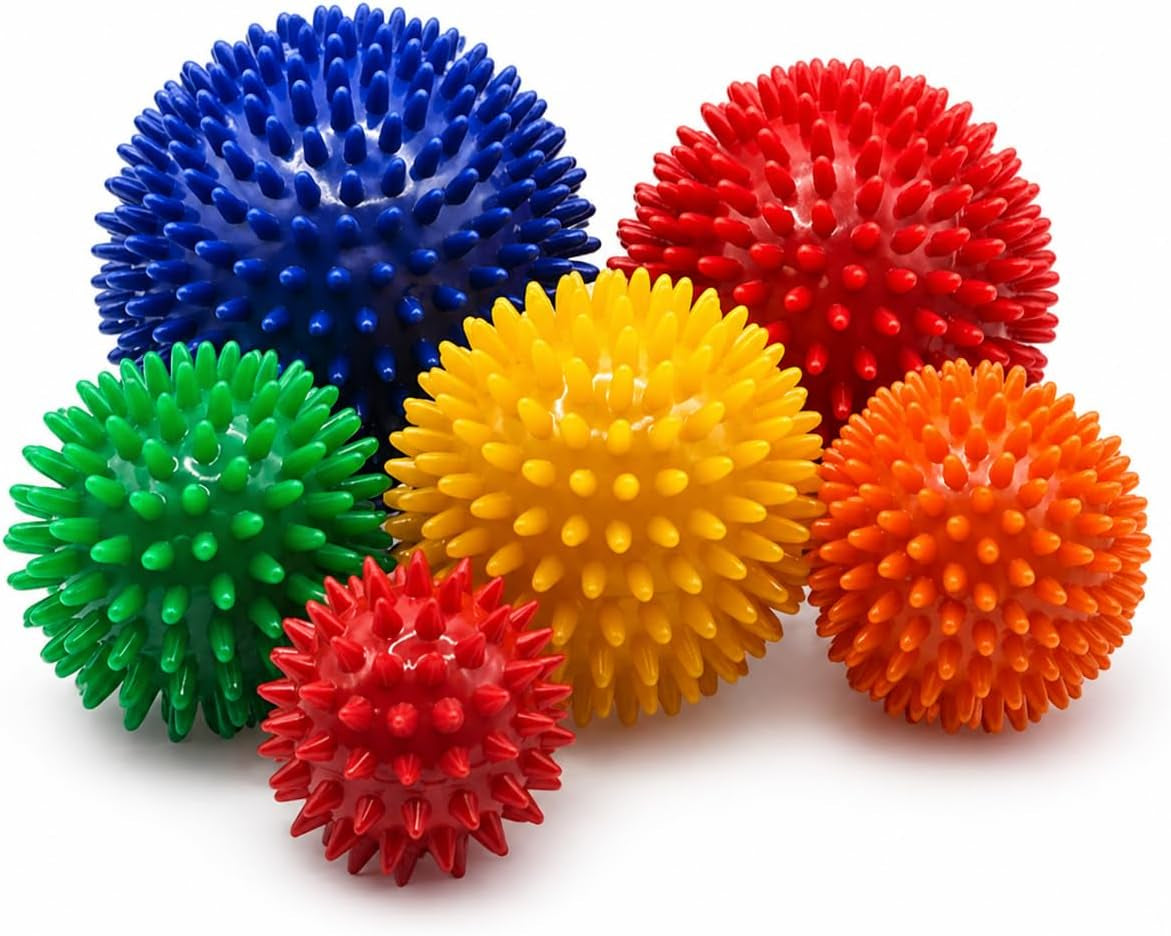 Spiky Massage Ball - 10Cm - Plantar Fasciitis Treatment Option - AKA Sensory Balls for Young Children - Trigger Point Massage Spikeball