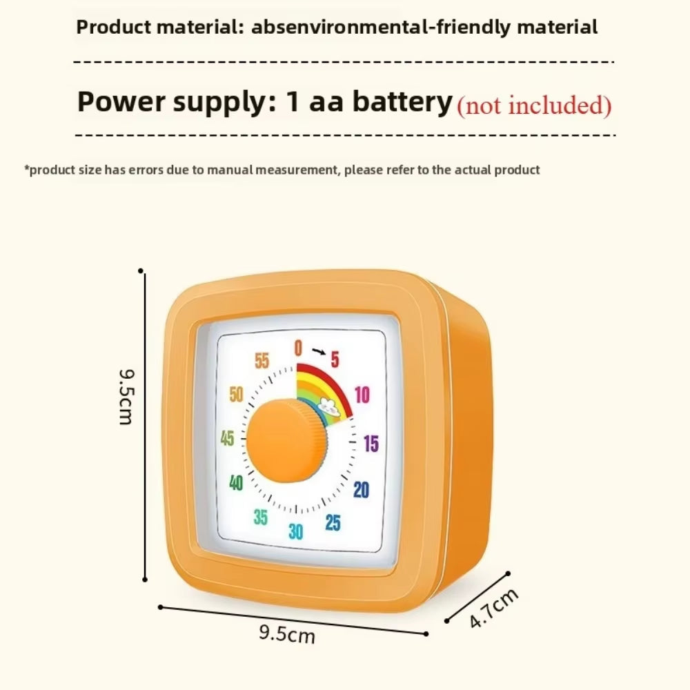 Hot-Selling Visual Timer 60 Minutes Countdown Suitable for Children and Adults Silent Classroom Timer for Home and School Clock