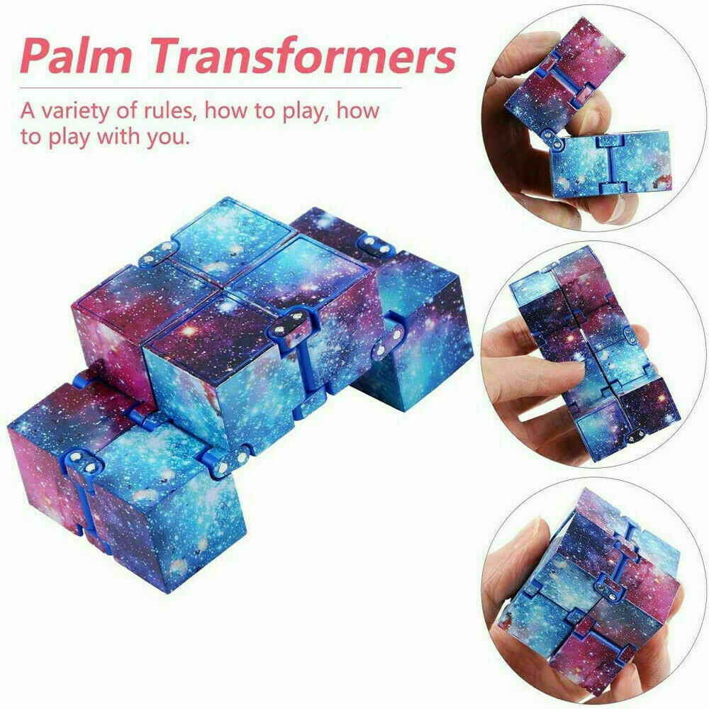 UK Stock Sensory Infinity Cube Fidget Toy for Stress Autism Anxiety Relief Kids
