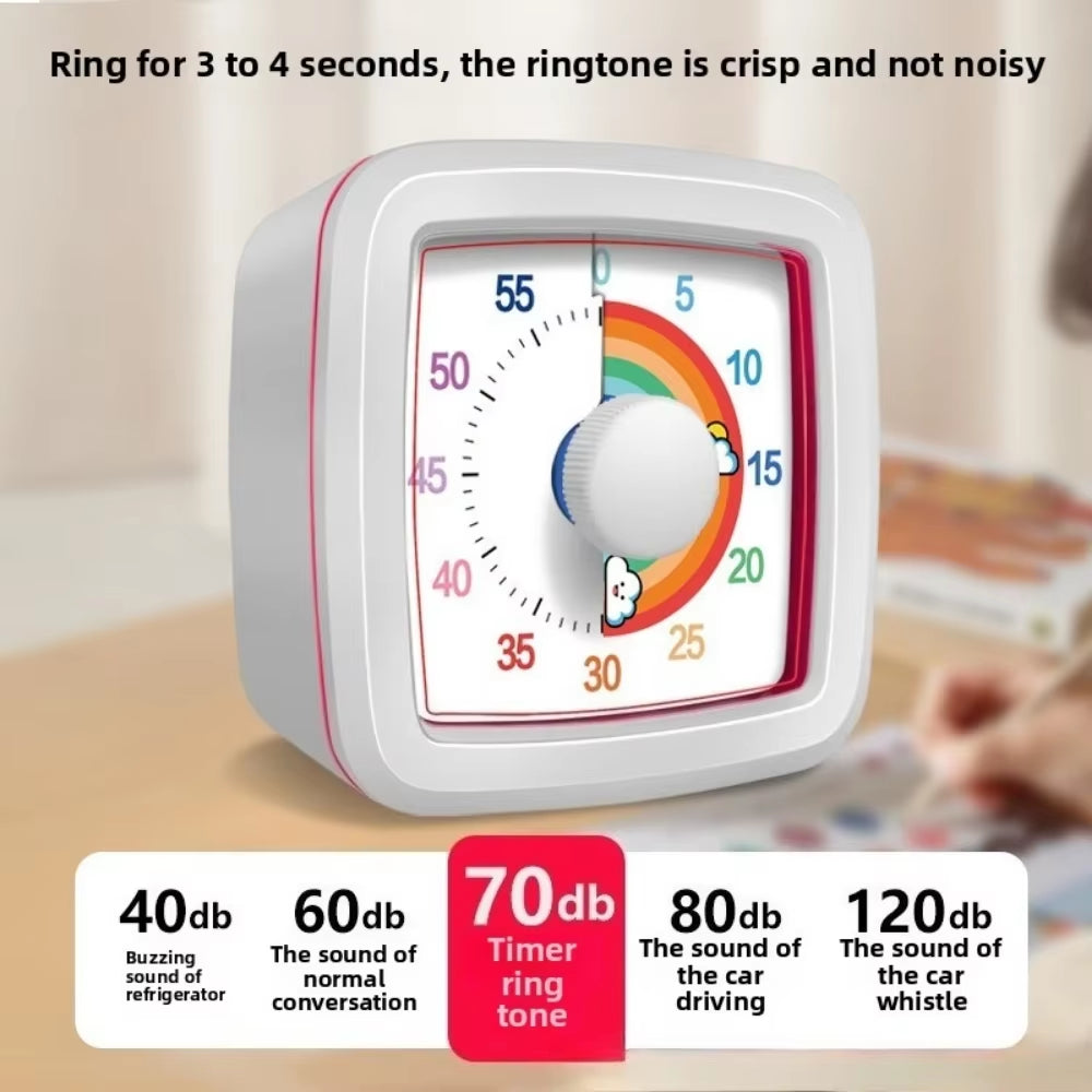 Hot-Selling Visual Timer 60 Minutes Countdown Suitable for Children and Adults Silent Classroom Timer for Home and School Clock