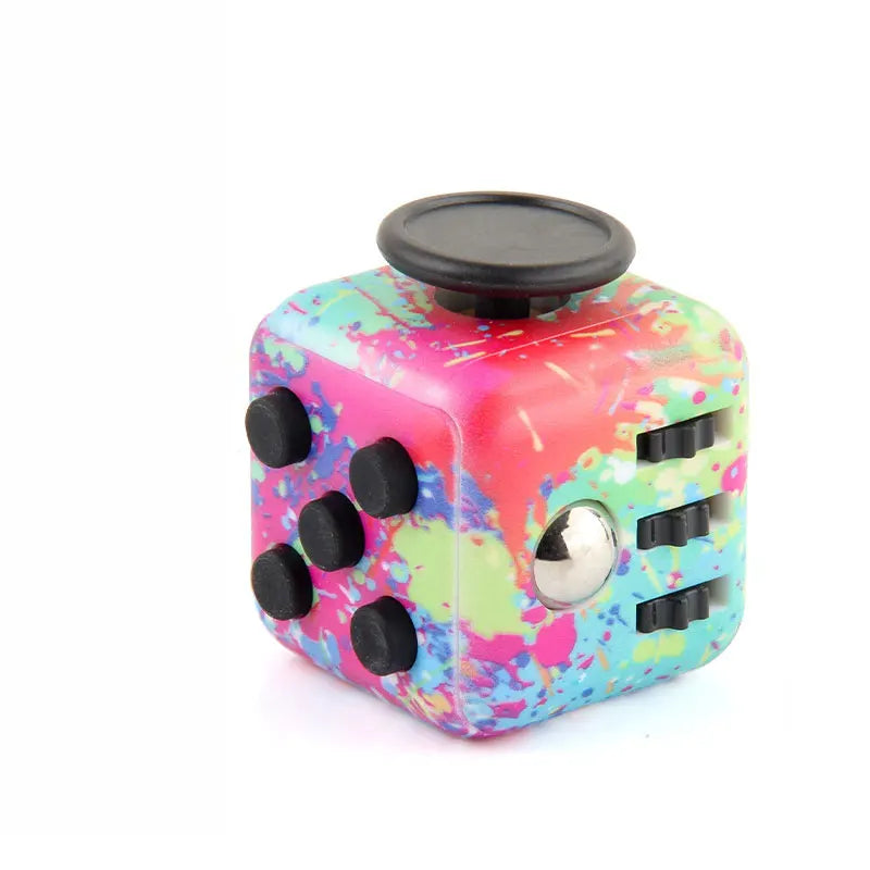 6-In-1 Fidget Cube Antistress Toy 3.4Cm 40G - Hand Spinner Decompression Tool for ADHD Autism Anxiety Stress Relief Kids Adults