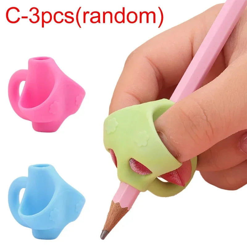3/6/12PCS Pencil Grips Kids Handwriting Posture Correction Training Grippers Writing for School Students Correct Writing Posture