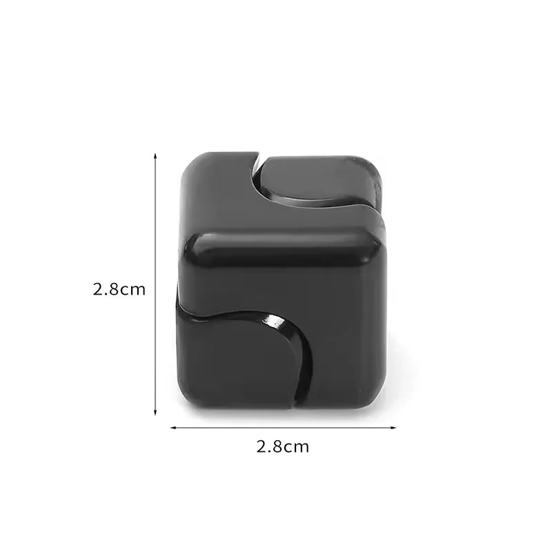 Metal Cube Spinner Fidget Toy Fingertips 3D Puzzle Gyro Gear Sensory anti Stress Relief Educational Games for Adults