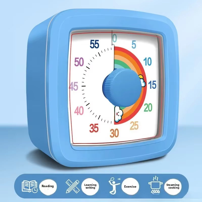 Hot-Selling Visual Timer 60 Minutes Countdown Suitable for Children and Adults Silent Classroom Timer for Home and School Clock