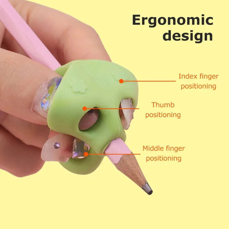 3/6/12PCS Pencil Grips Kids Handwriting Posture Correction Training Grippers Writing for School Students Correct Writing Posture