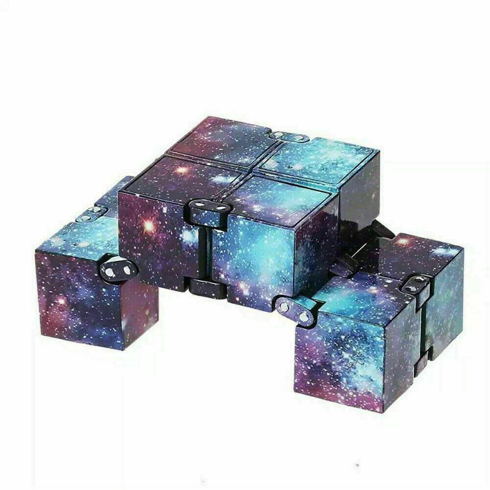 UK Stock Sensory Infinity Cube Fidget Toy for Stress Autism Anxiety Relief Kids