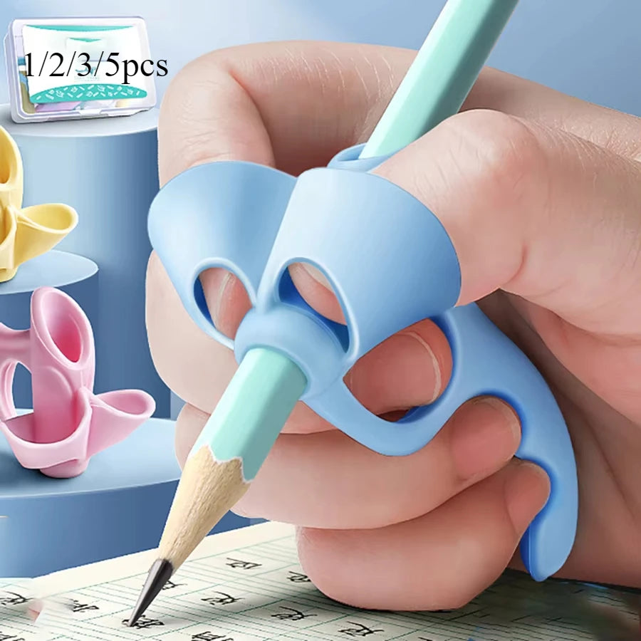 Silicone Pencil Grips Children'S Writing Pencil Pen Holder Five Fingers Fixed Handwriting Posture Correction Assisted Grip