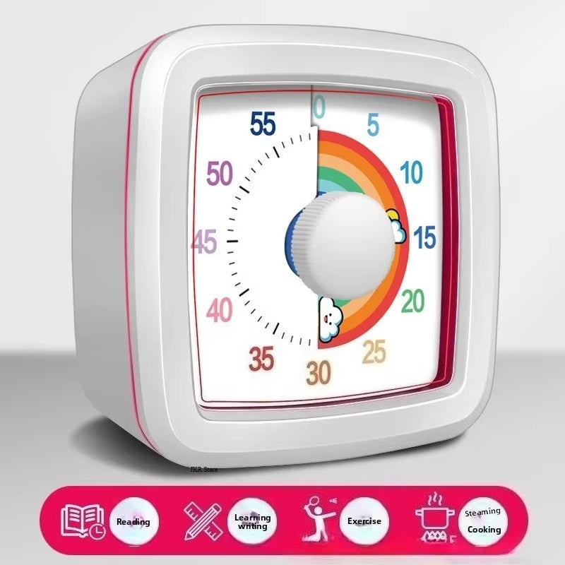 Hot-Selling Visual Timer 60 Minutes Countdown Suitable for Children and Adults Silent Classroom Timer for Home and School Clock