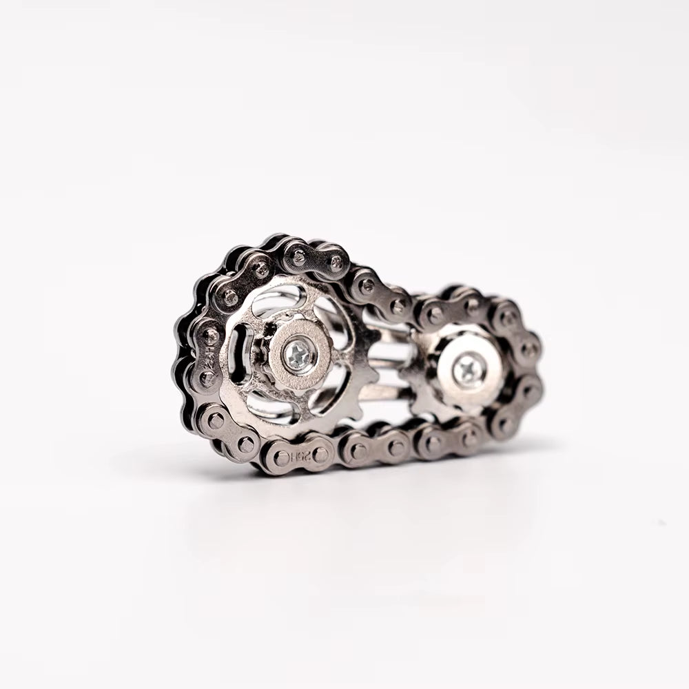 Sprockets Flywheel Fingertip Gyro Fidget Spinner Antistress Anxiety Metal Bike Chains EDC Spinner Fidget Toys for Adult Kids