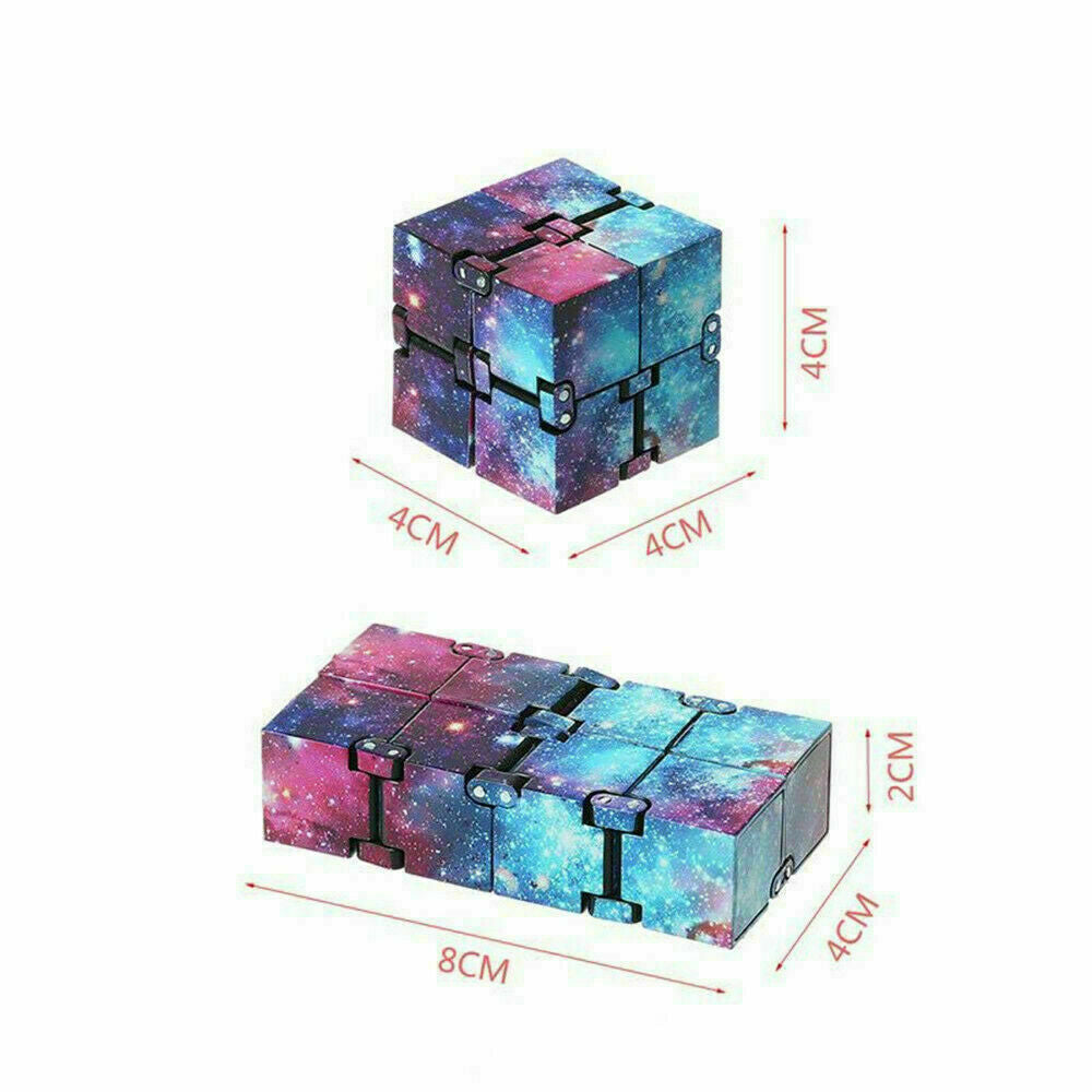 UK Stock Sensory Infinity Cube Fidget Toy for Stress Autism Anxiety Relief Kids