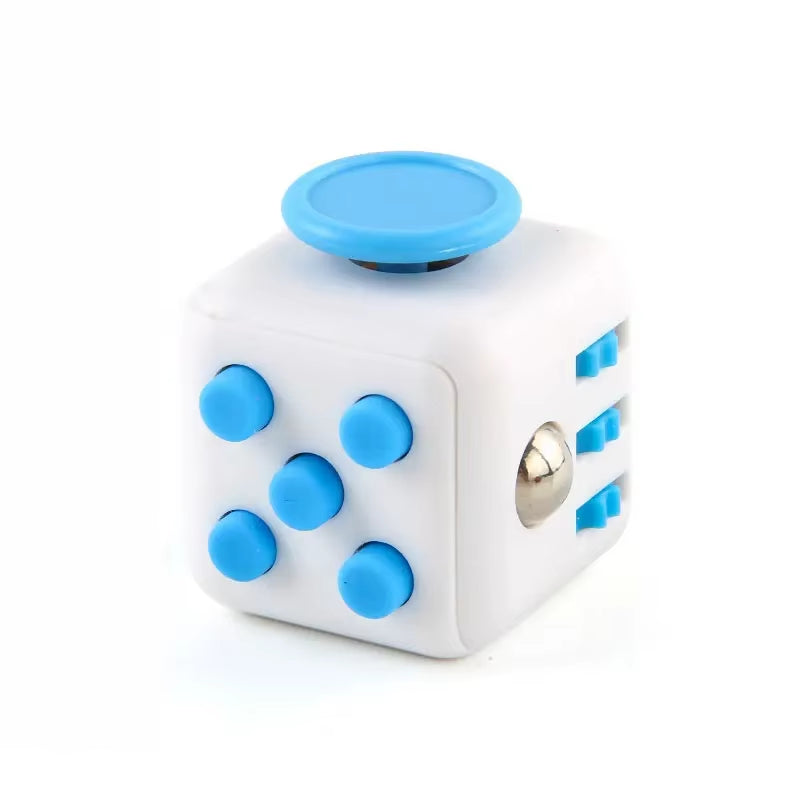 6-In-1 Fidget Cube Antistress Toy 3.4Cm 40G - Hand Spinner Decompression Tool for ADHD Autism Anxiety Stress Relief Kids Adults