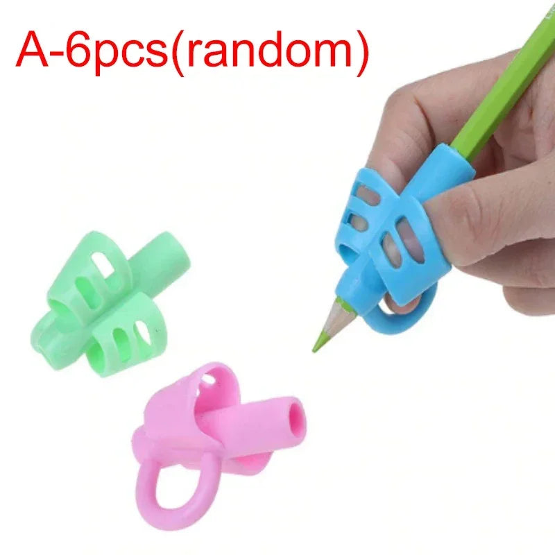 3/6/12PCS Pencil Grips Kids Handwriting Posture Correction Training Grippers Writing for School Students Correct Writing Posture