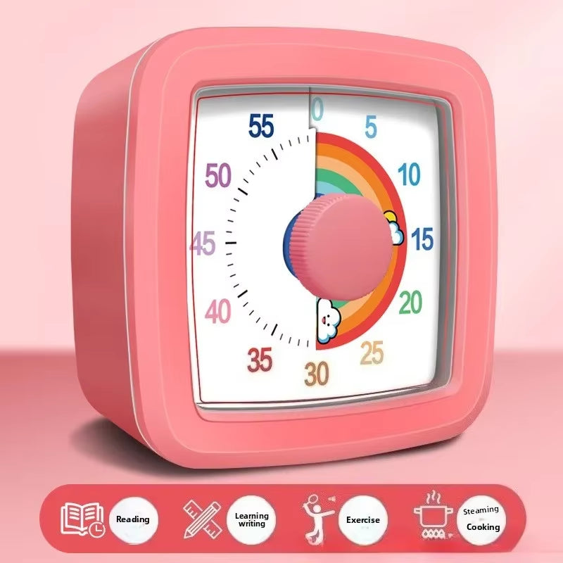 Hot-Selling Visual Timer 60 Minutes Countdown Suitable for Children and Adults Silent Classroom Timer for Home and School Clock