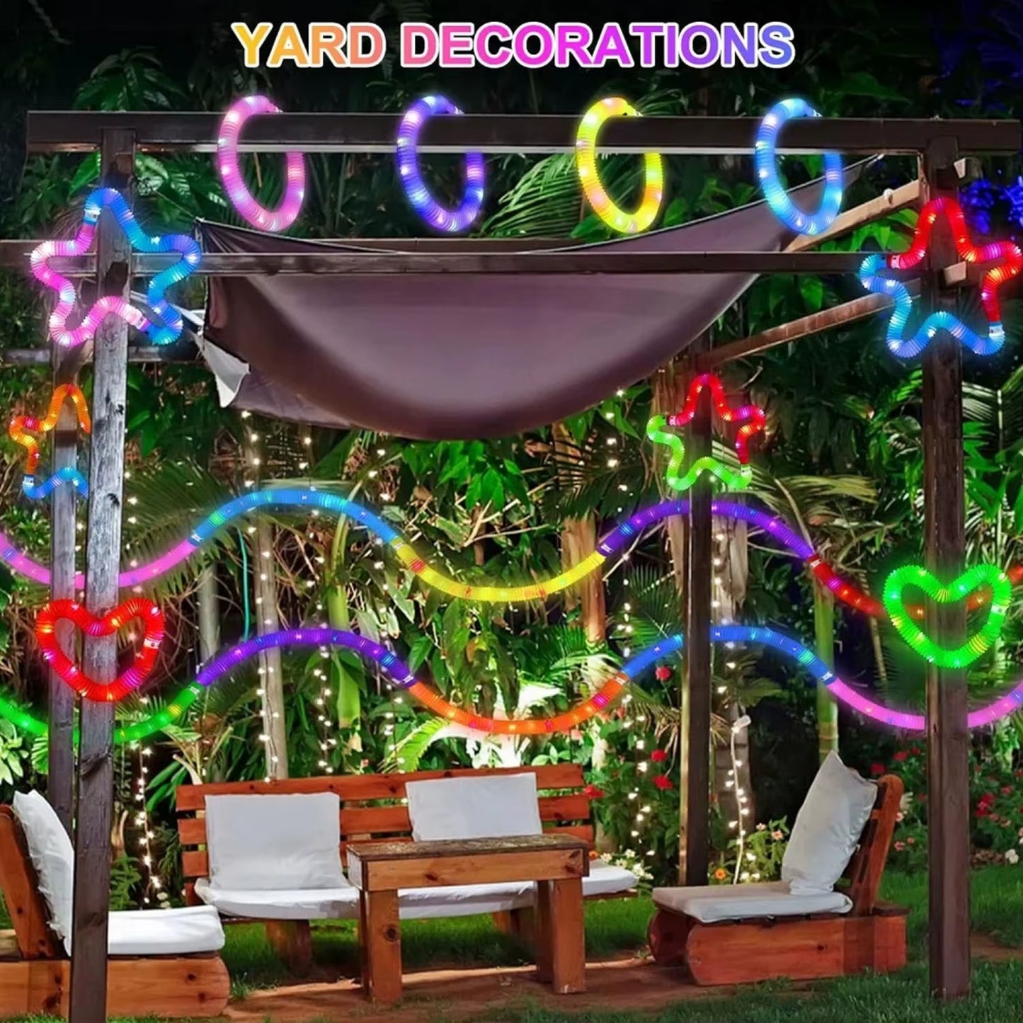 2/6/12 Pcs LED Flash Pop Tubes Sensory Toy Adult Stress Relieve Toys Kid Autism anti Stress Plastic Bellows Children Squeeze Toy