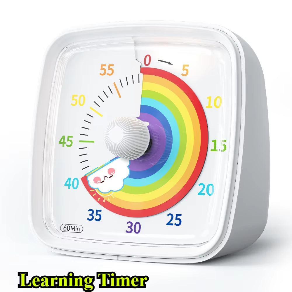 Hot-Selling Visual Timer 60 Minutes Countdown Suitable for Children and Adults Silent Classroom Timer for Home and School Clock