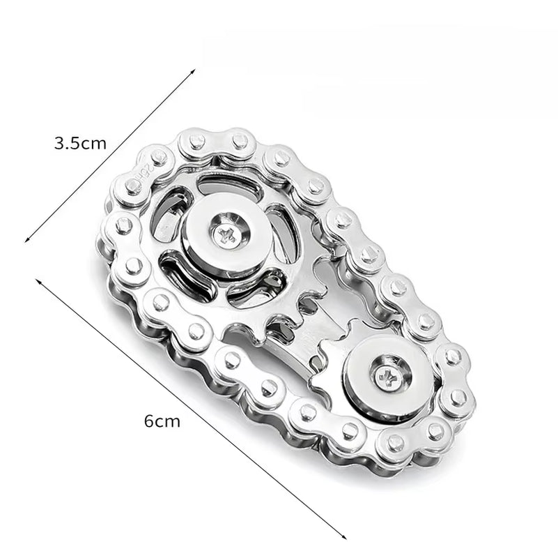 Metal Fidget Spinner Office Desk Toy Stress Relief Gears Hand Spinner for Adults Desk Decoration Home Decor Relieve Stress Relax
