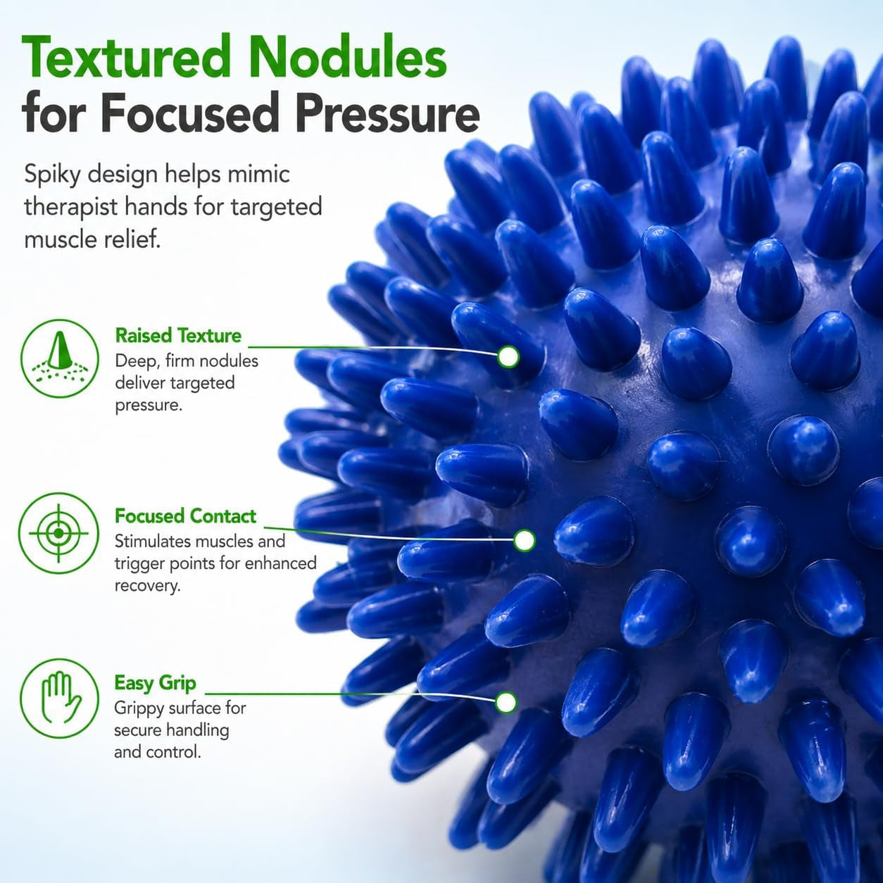 Spiky Massage Ball - 10Cm - Plantar Fasciitis Treatment Option - AKA Sensory Balls for Young Children - Trigger Point Massage Spikeball
