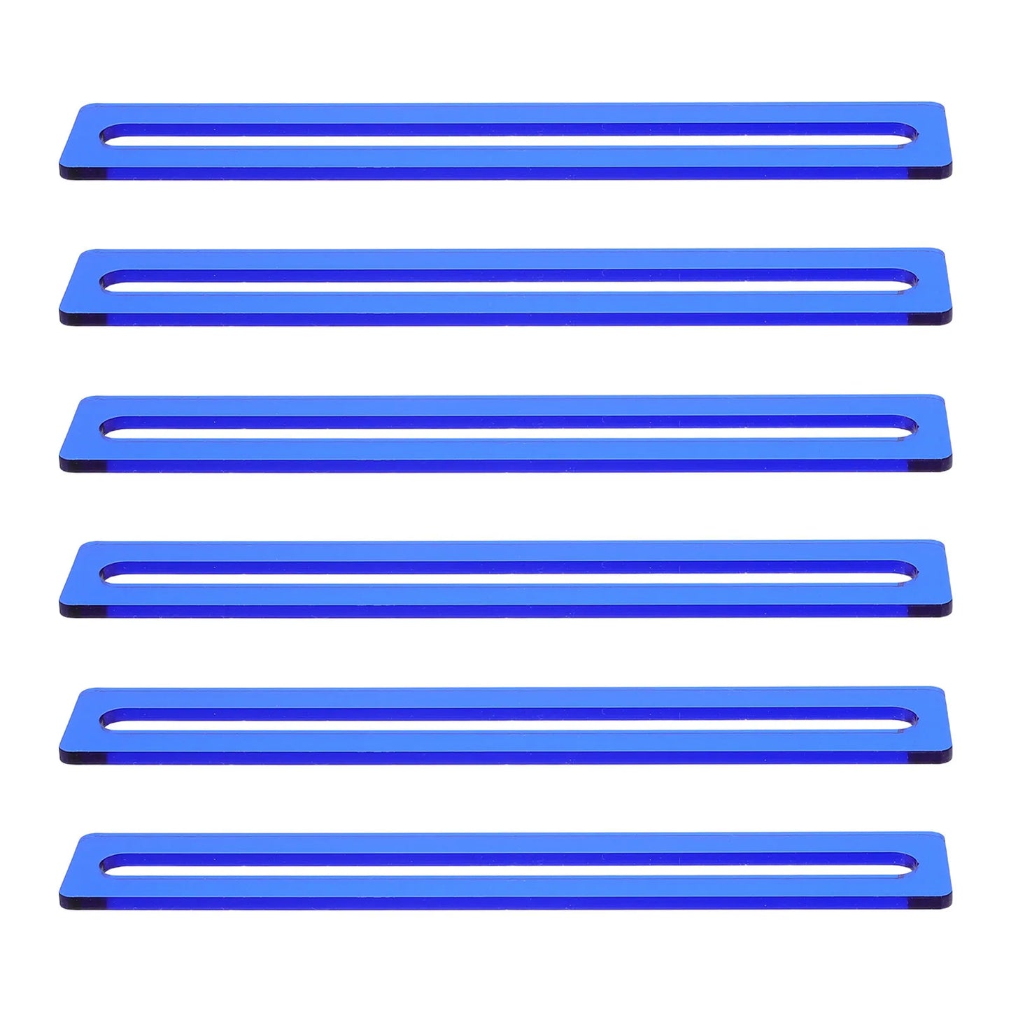 6Pcs Dyslexia Reading Aid Strips - Flexible Colored Reading Overlays - Guided Line Tracker for Children Beginners Adults