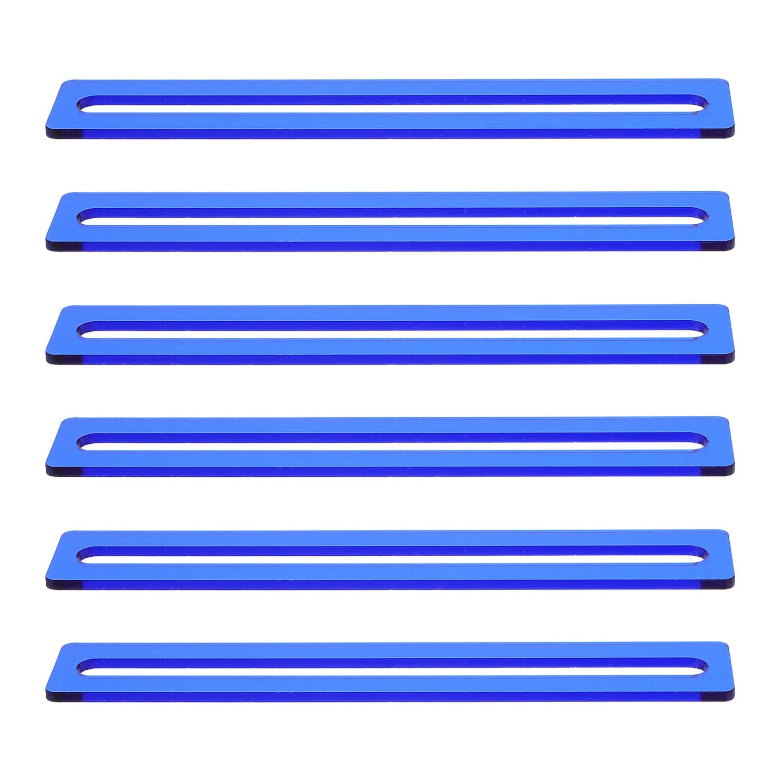 6Pcs Dyslexia Reading Aid Strips - Flexible Colored Reading Overlays - Guided Line Tracker for Children Beginners Adults