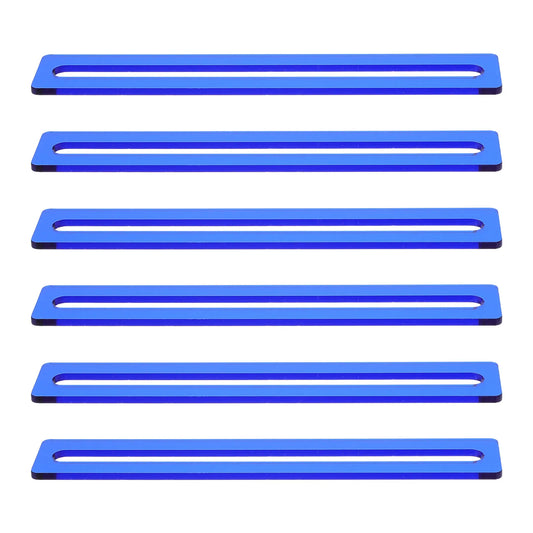 6Pcs Dyslexia Reading Aid Strips - Flexible Colored Reading Overlays - Guided Line Tracker for Children Beginners Adults