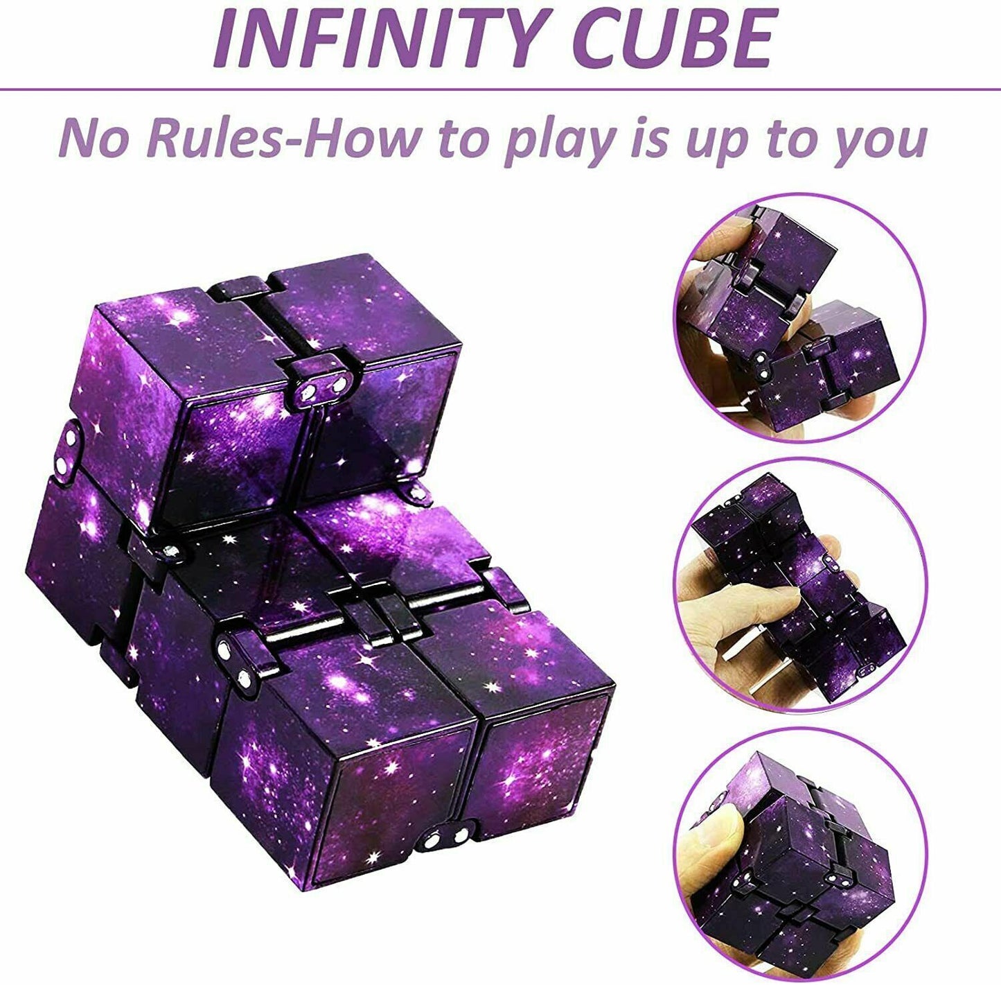 UK Stock Sensory Infinity Cube Fidget Toy for Stress Autism Anxiety Relief Kids