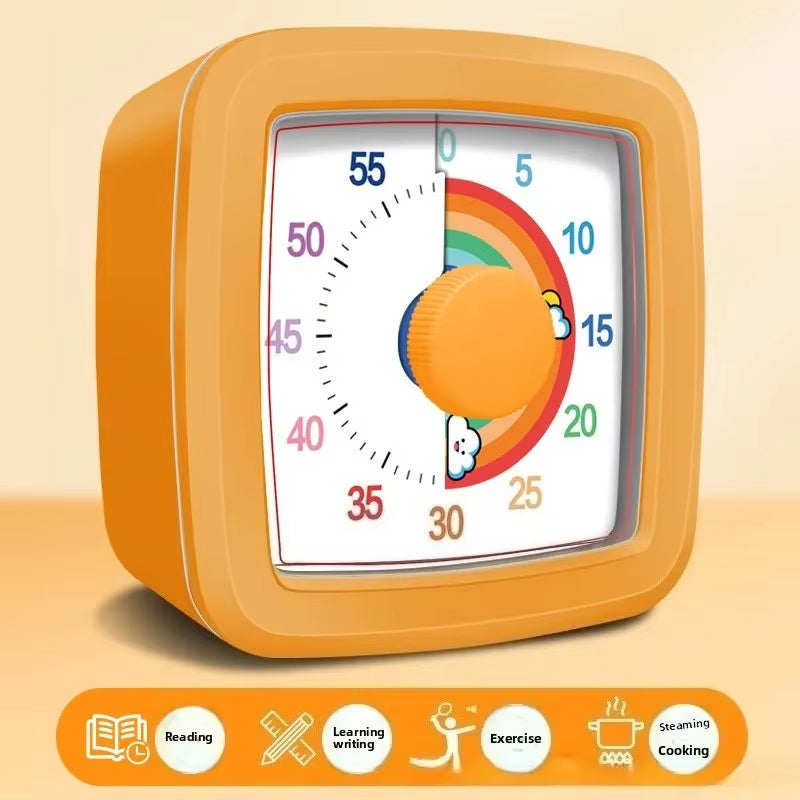 Hot-Selling Visual Timer 60 Minutes Countdown Suitable for Children and Adults Silent Classroom Timer for Home and School Clock
